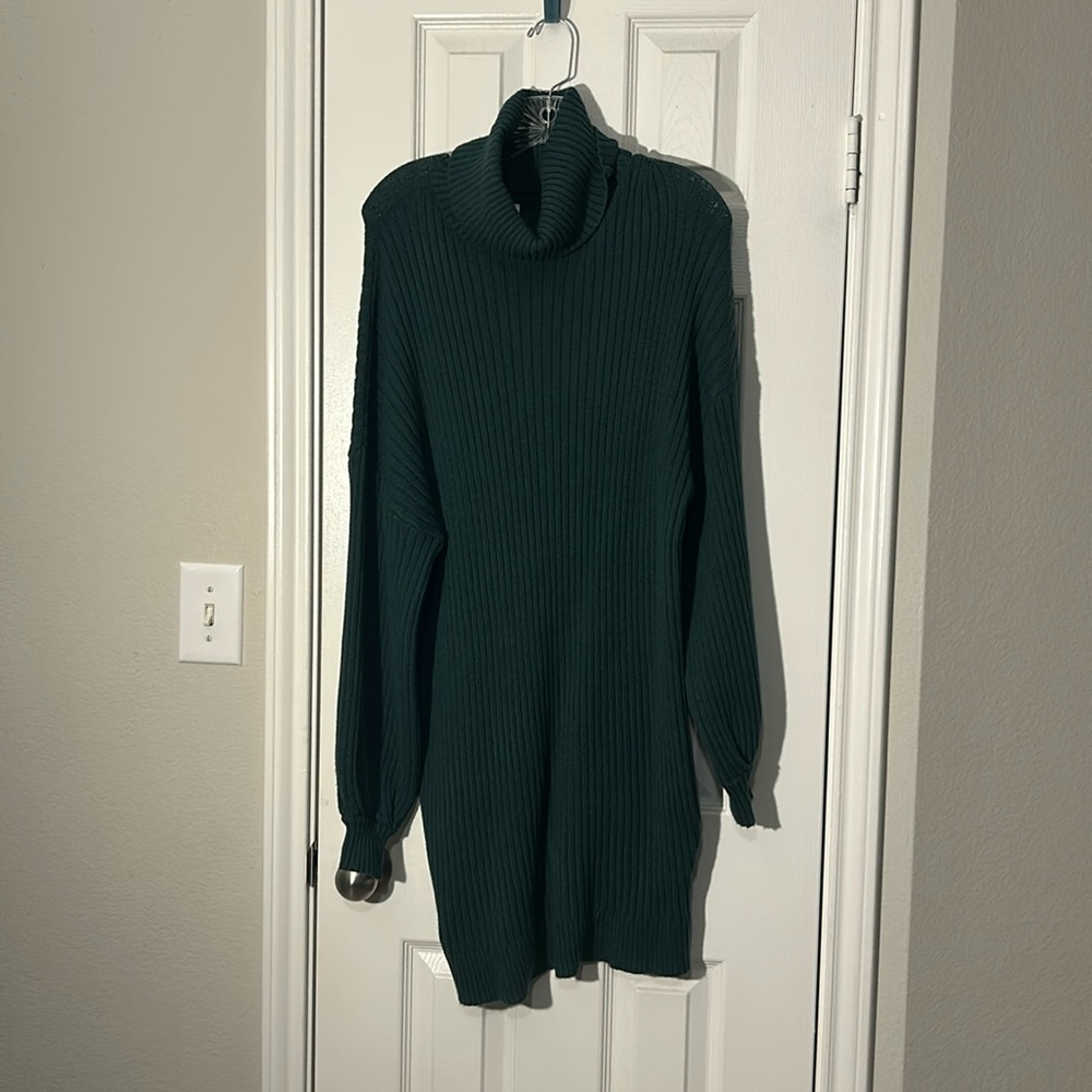 Green Sweater Dress